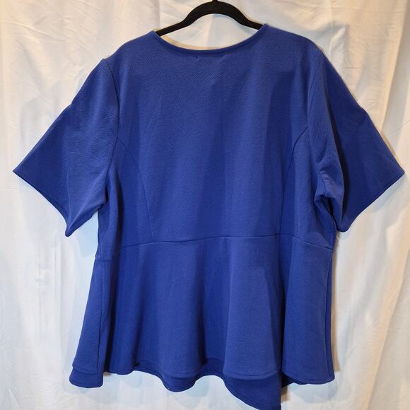 Lane Bryant Womens Plus Blouse Royal Blue 26/28 - Picture 2 of 5